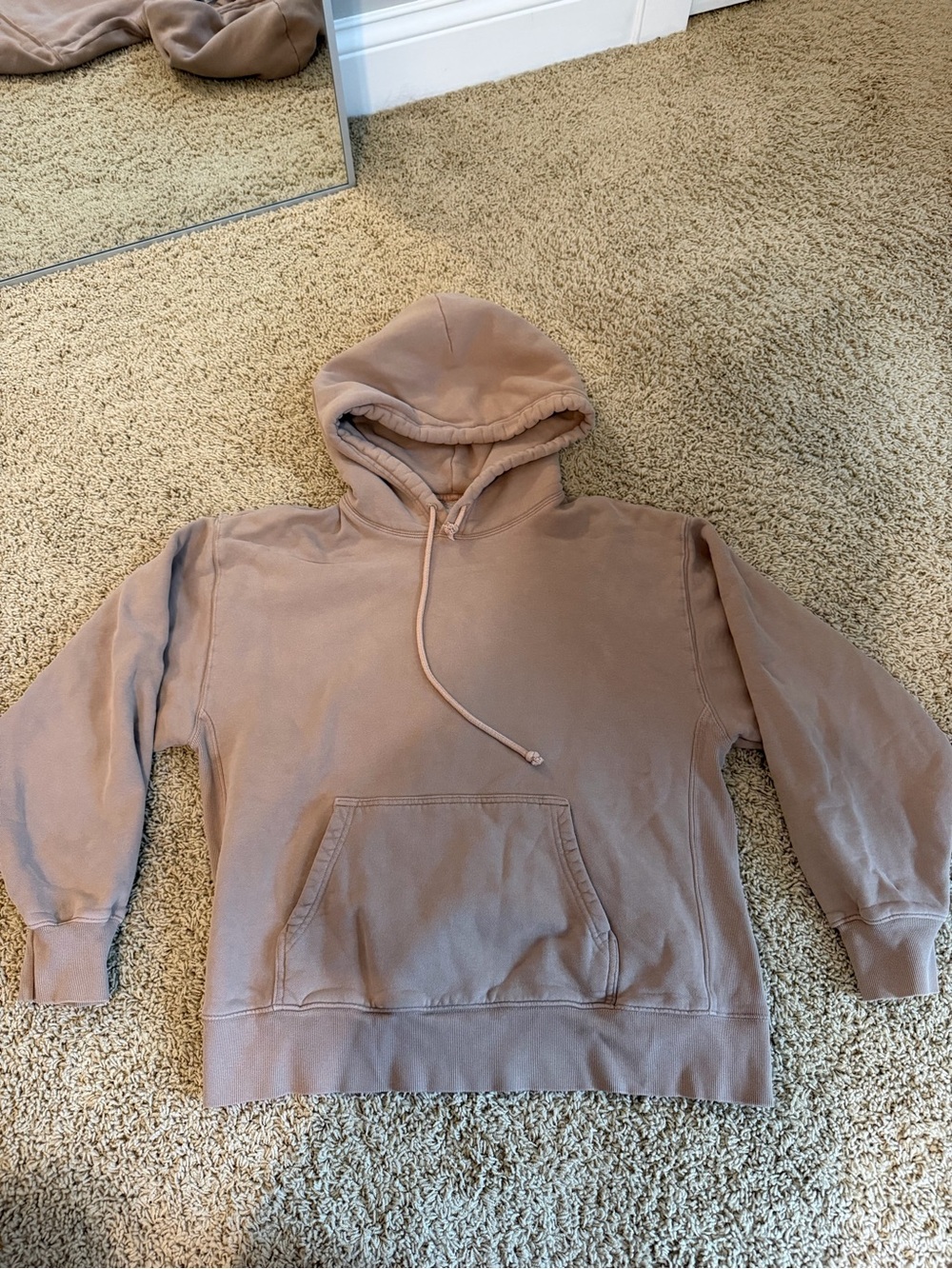 TNA Oversized Hoodie in Dusty Pink/Taupe